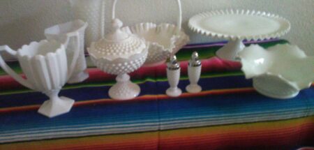 Collectibles/ Vintage Hobnail Milk Glass